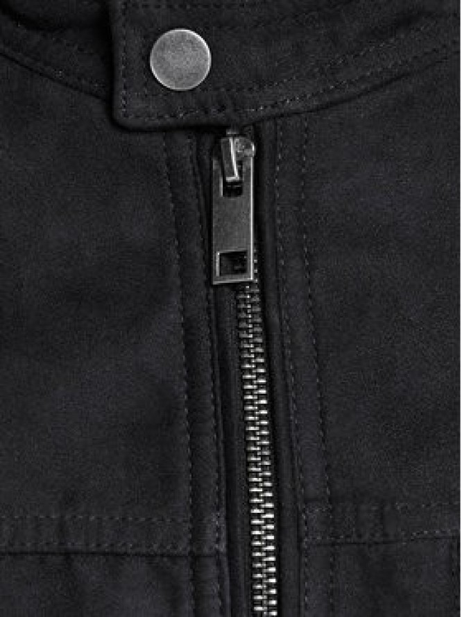 Jack & Jones Kurtka z imitacji skóry Rocky 12147218 Czarny Regular Fit