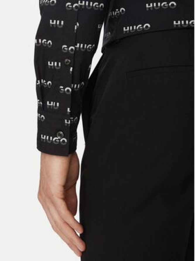 HUGO Koszula Ermo 50545349 Czarny Slim Fit