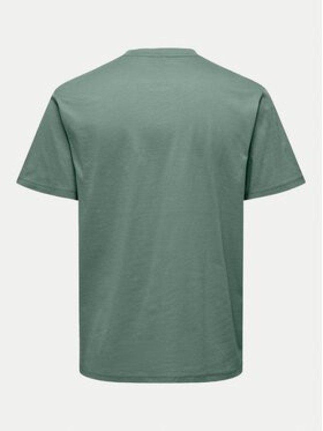 Only & Sons T-Shirt 22025208 Zielony Regular Fit