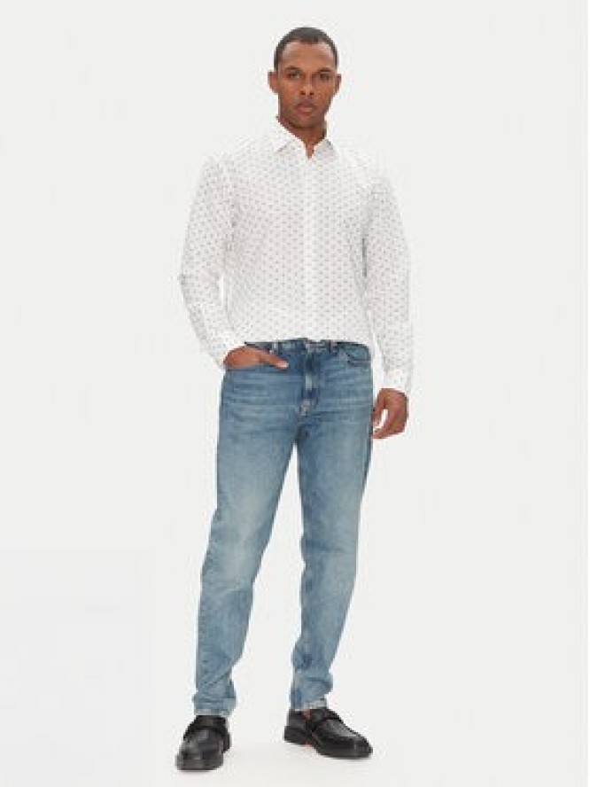 HUGO Koszula Valerio 50539802 Biały Modern Fit