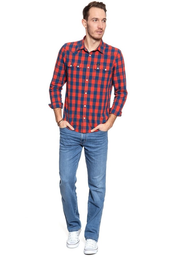 WRANGLER SPODNIE MĘSKIE TEXAS BLAZING BLUE W121Q472X 112126181