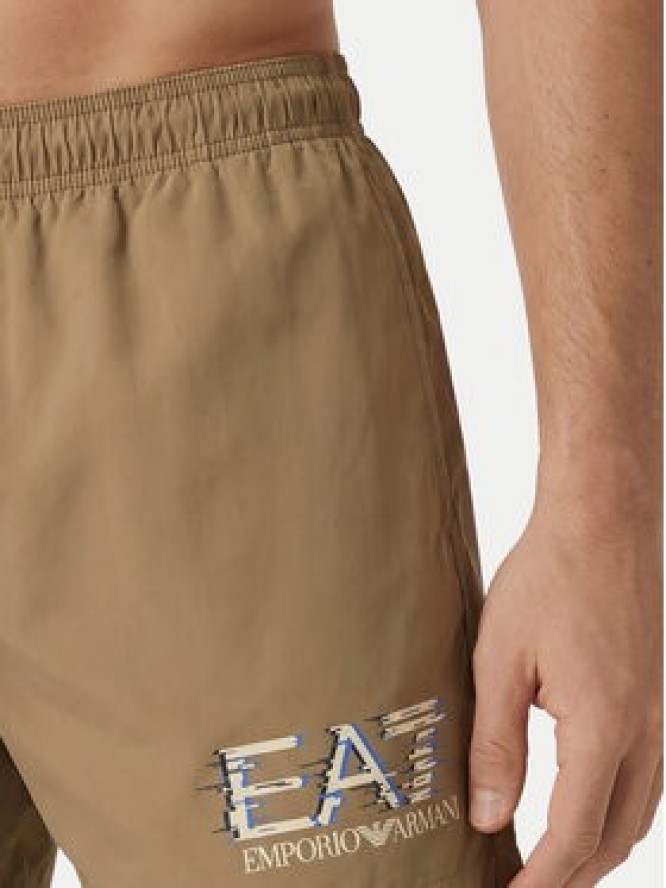 EA7 Emporio Armani Szorty kąpielowe 7M001678 AF21069 U6167 Beżowy Regular Fit