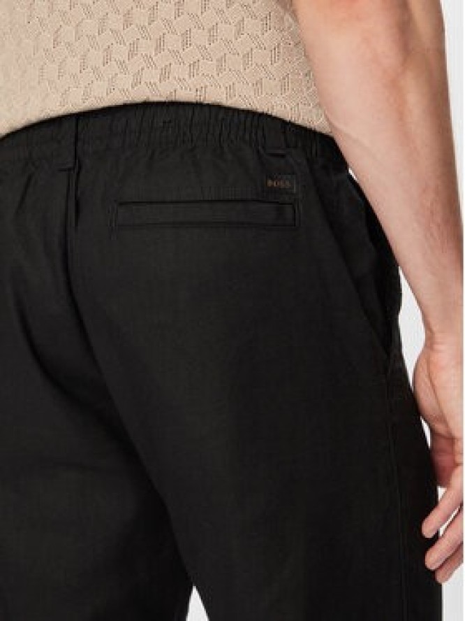 BOSS Chinosy Sanderson-L-3 50559595 Czarny Regular Fit