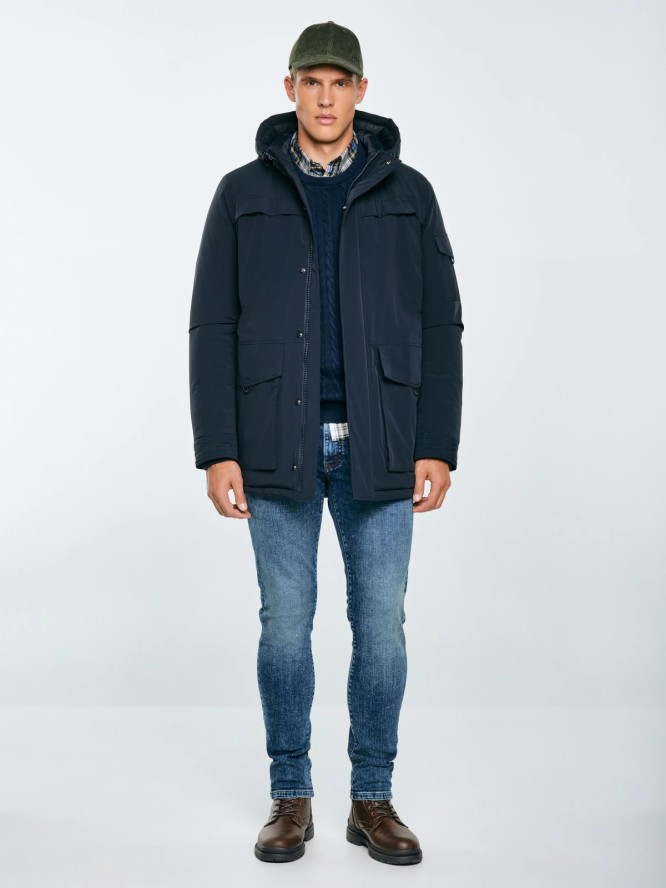 Kurtka męska z wypełnieniem granatowa Lob 404