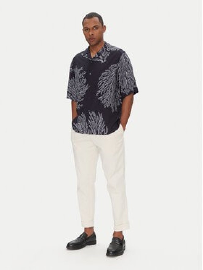 BOSS Koszula Lapisy_M 50538280 Granatowy Relaxed Fit