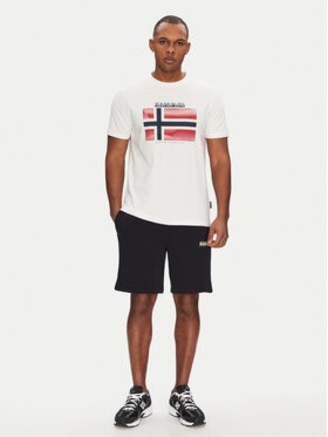 Napapijri T-Shirt S-Lari NP0A4IE52061 Biały Regular Fit