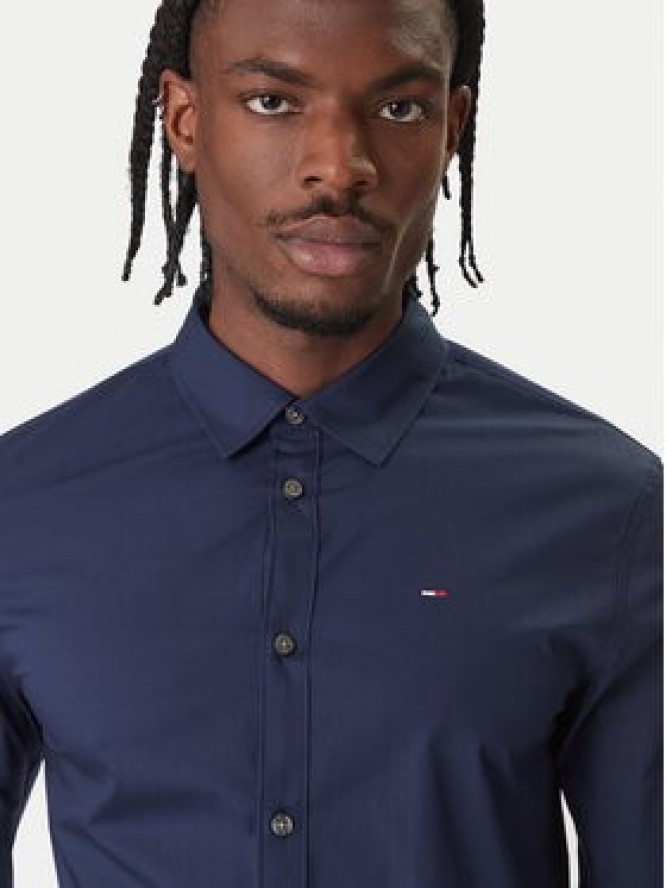 Tommy Jeans Koszula DM0DM04405 Granatowy Slim Fit