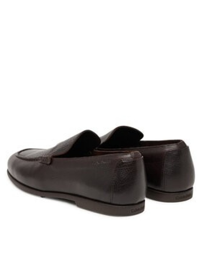 Calvin Klein Lordsy Low Prof Loafer Txt Lth HM0HM02175 Brązowy ciemny