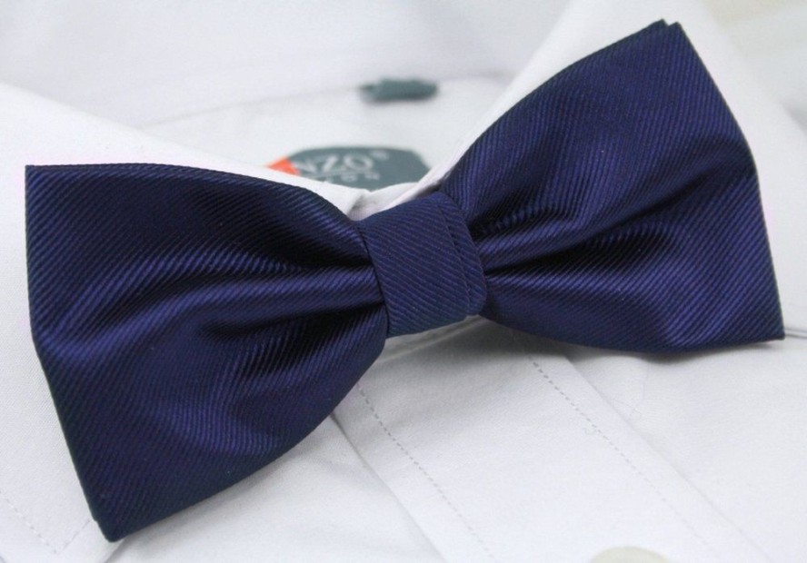 Męska Mucha z Poszetką Alties - Granatowa