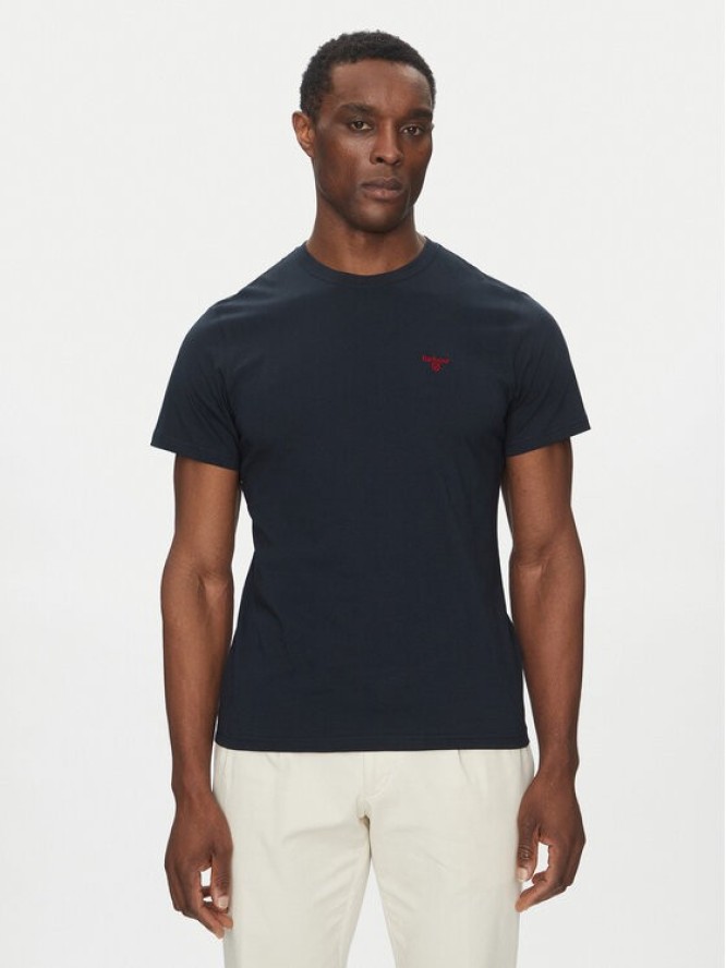 Barbour T-Shirt Essential Sports MTS0331NY91 Granatowy Tailored Fit