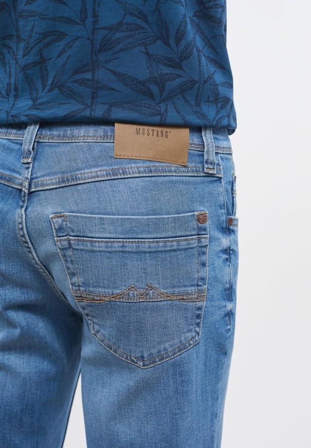 MUSTANG WASHINGTON MĘSKIE SPODNIE JEANSOWE JEANSY DENIM BLUE 1013671 5000 412