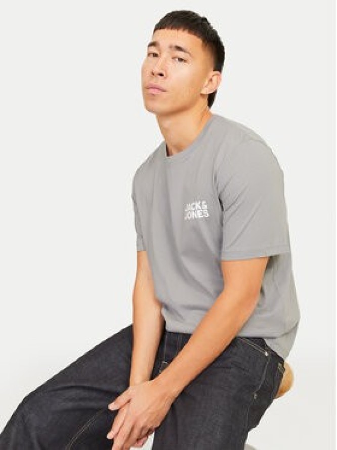Jack & Jones T-Shirt Corp Logo 12151955 Szary Standard Fit