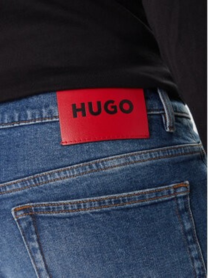 HUGO Jeansy 50555181 Niebieski Regular Fit