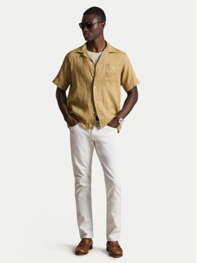 Polo Ralph Lauren Koszula 710966421502 Beżowy ciemny Regular Fit