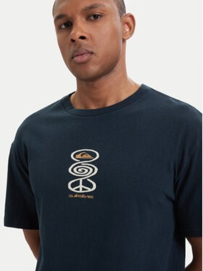 Quiksilver T-Shirt Harmony Spiral EQYZT08304 Granatowy Regular Fit