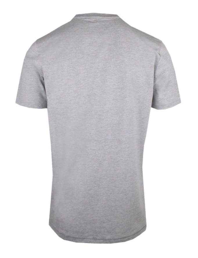 T-Shirt (Koszulka) Męska - Pako Jeans - Popielata z Dużym Nadrukiem