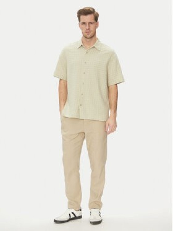 Jack & Jones Koszula Dobby 12277184 Zielony Relaxed Fit