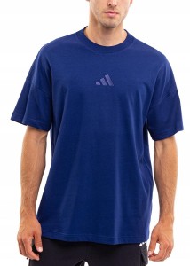 Męska koszulka adidas All SZN, 100% bawełna, niebieska