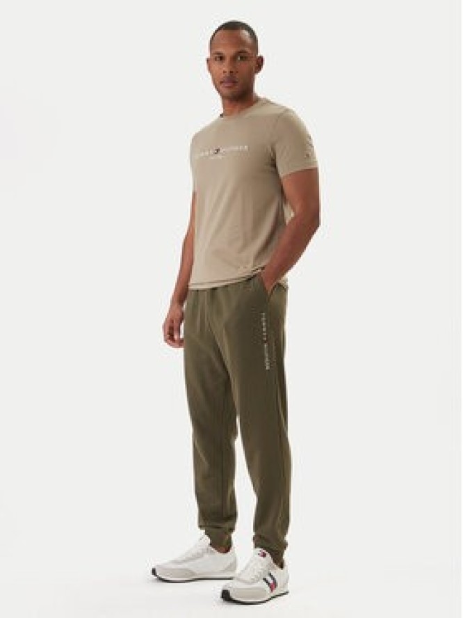 Tommy Hilfiger T-Shirt Logo MW0MW11797 Zielony Regular Fit