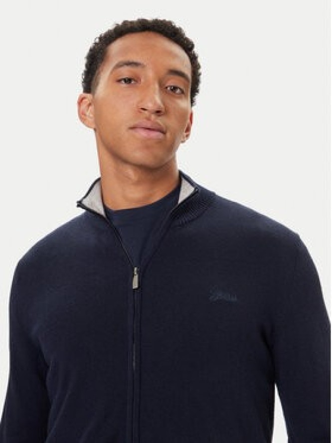 Guess Kardigan M5YR28 Z0122 Granatowy Slim Fit