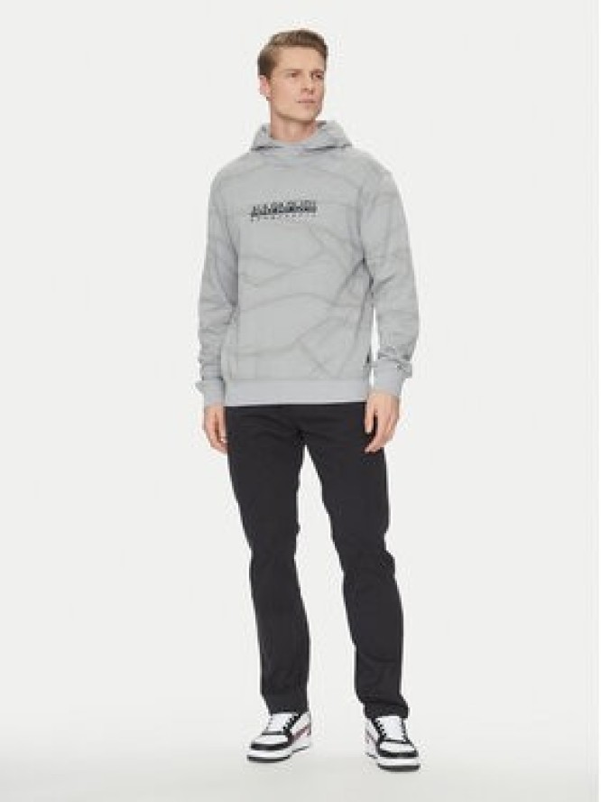 Napapijri Bluza Cellini NP0A4ILR Szary Relaxed Fit
