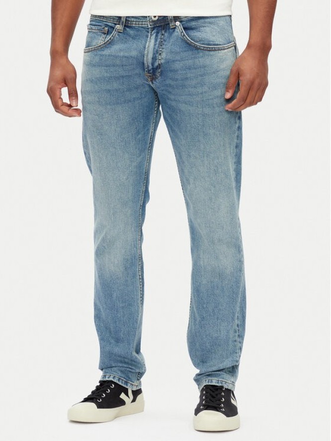 Pepe Jeans Jeansy PM207393 Niebieski Straight Fit