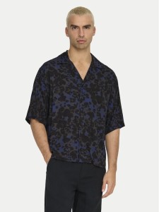 Only & Sons Koszula Harris 22032732 Granatowy Relaxed Fit