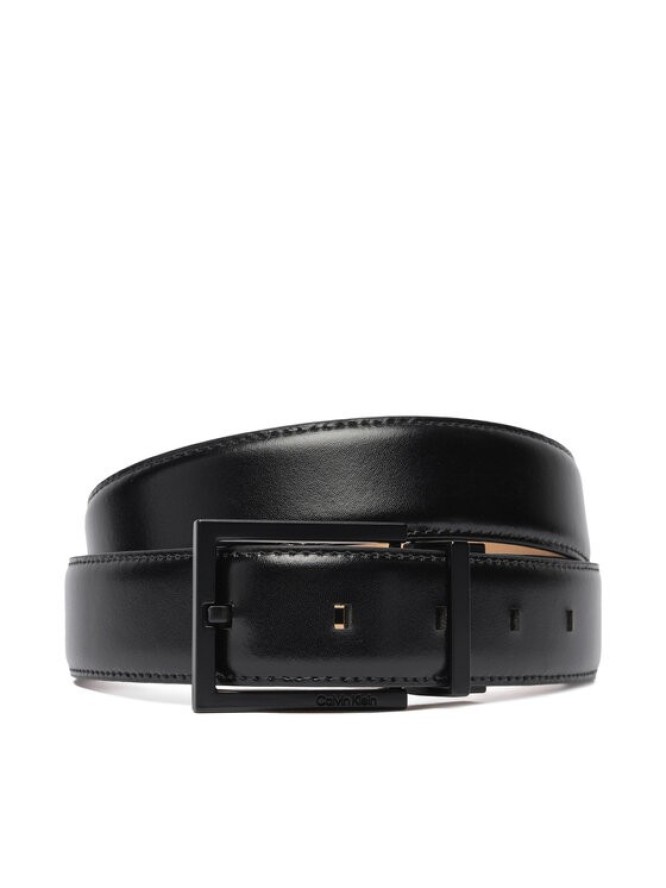 Calvin Klein Pasek Męski Square Buckle 32Mm Adj LV04D7026G Czarny