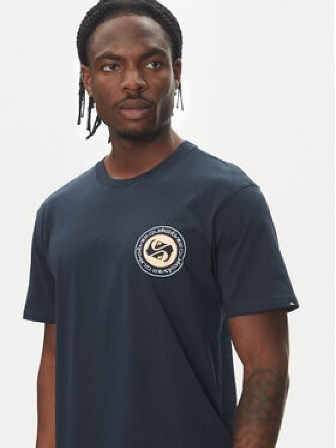 Quiksilver T-Shirt Circle Back Ss EQYZT08054 Granatowy Regular Fit