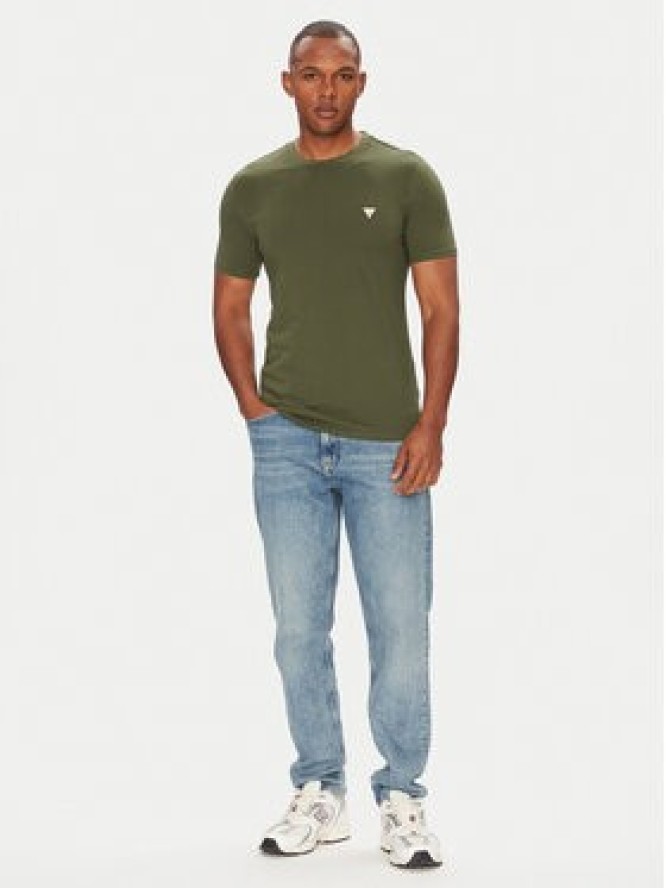 Guess T-Shirt M2YI36 I3Z14 Zielony Slim Fit