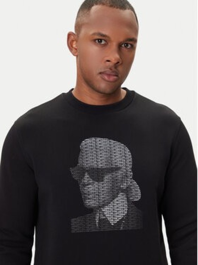 KARL LAGERFELD Bluza 705031 554906 Czarny Regular Fit