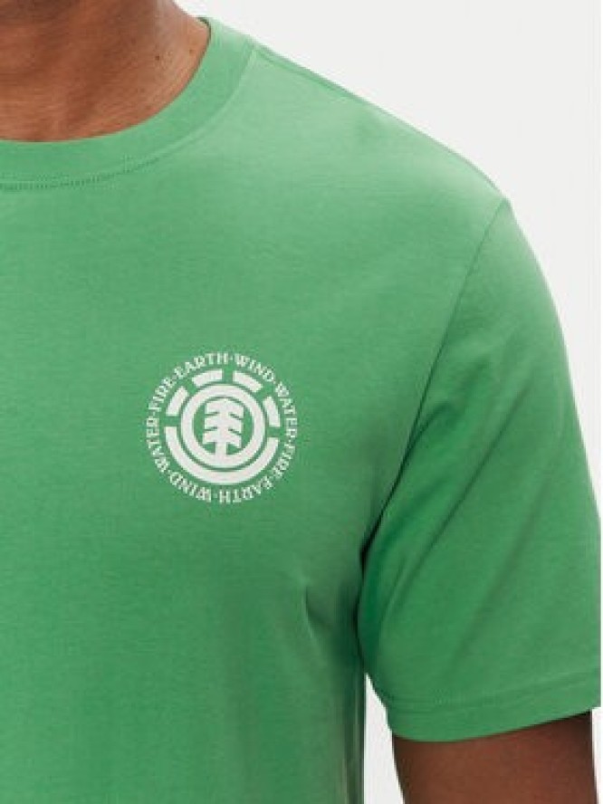 Element T-Shirt ELYZT00490 Zielony Regular Fit