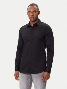 Armani Exchange Koszula XM001504 AF10192 UC001 Czarny Regular Fit