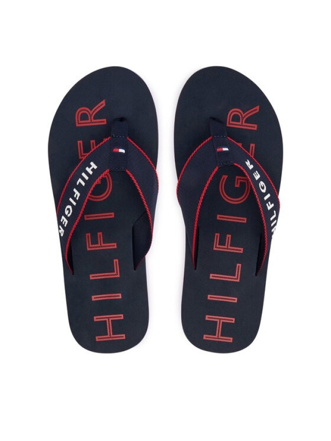 Tommy Hilfiger Japonki Sporty Hilfiger Beach Sandal FM0FM05913 Granatowy