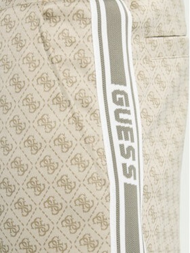 Guess Spodnie dresowe Z5BB19 K2042 Beżowy Regular Fit