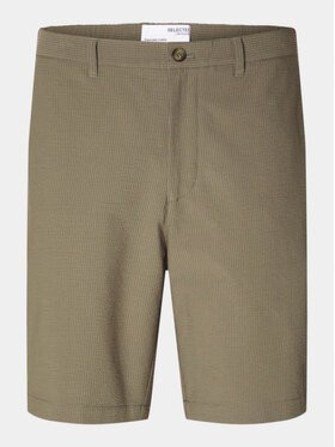 Selected Homme Szorty materiałowe Slhregular-Karl 16092367 Beżowy Regular Fit