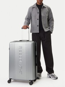 Reebok Walizka duża CEOWB-RBK-WAL-003-07-CCC-L Srebrny