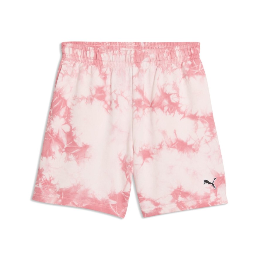 Młodzieżowe luźne szorty Essentials z efektem tie-dye PUMA