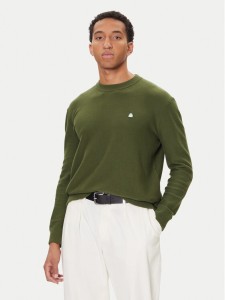 United Colors Of Benetton Sweter 1V4KU10AF Zielony Regular Fit