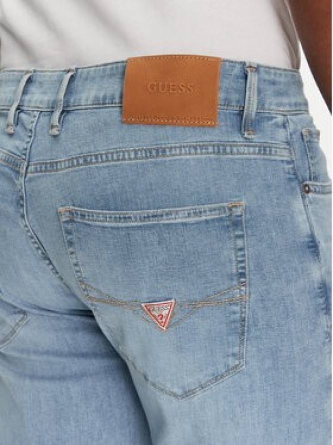 Guess Jeansy M5GAN2 D5MZ3 Niebieski Slim Fit