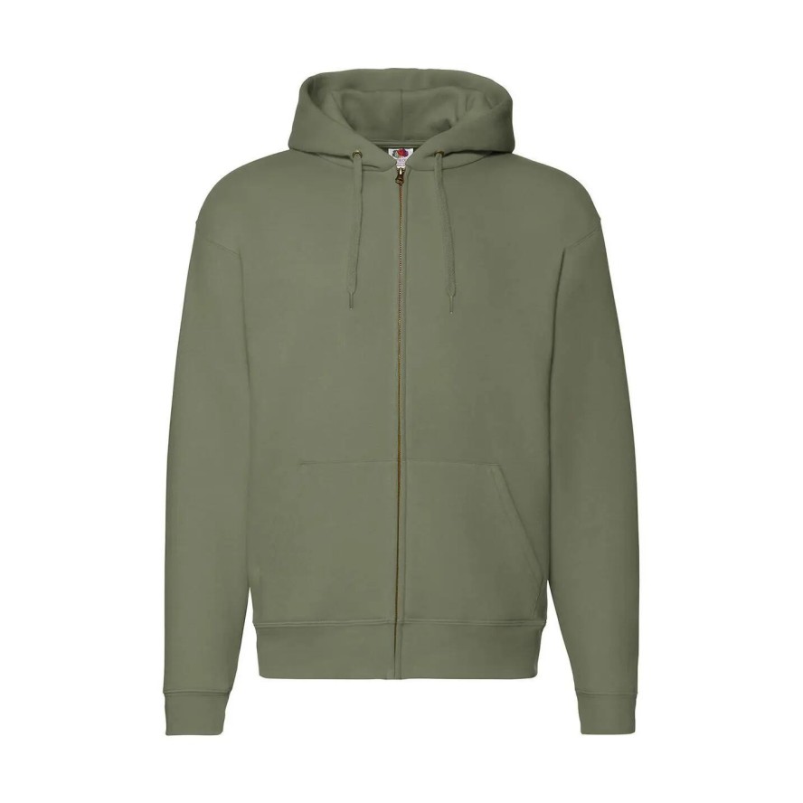 Bluza z kapturem i zamkiem błyskawicznym Fruit of the Loom Premium