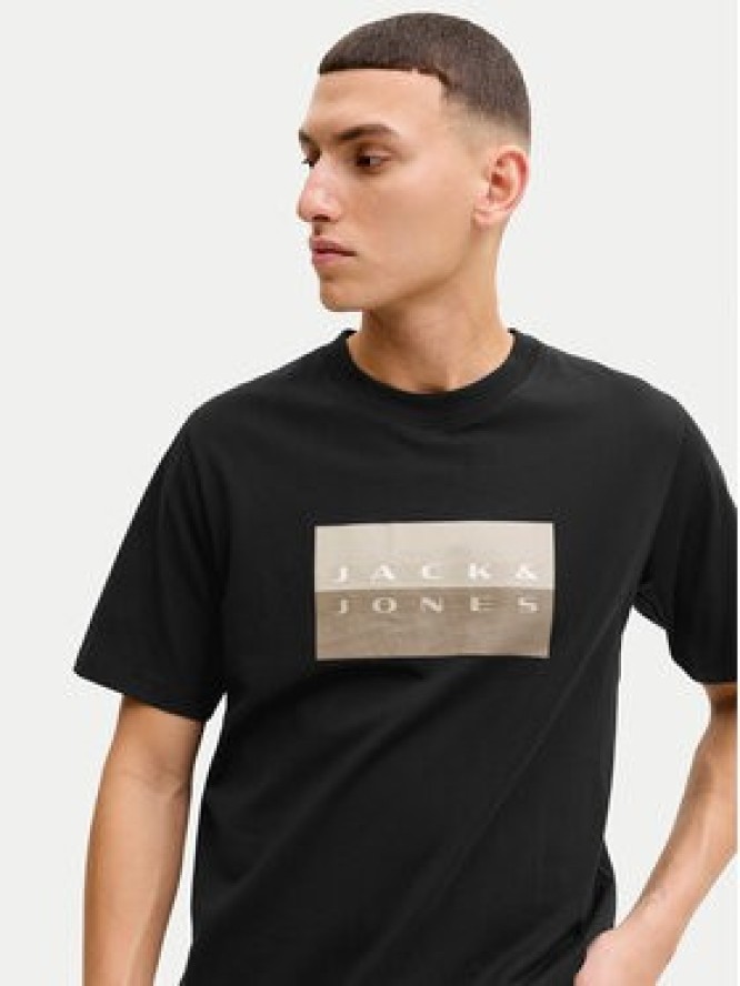 Jack & Jones T-Shirt Fusion 12289863 Czarny Regular Fit