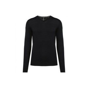 Ekologiczny sweter z dekoltem w szpic Kariban