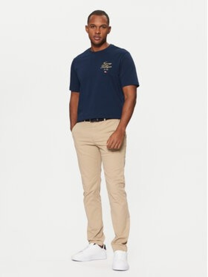 Tommy Hilfiger T-Shirt MW0MW38334 Granatowy Regular Fit