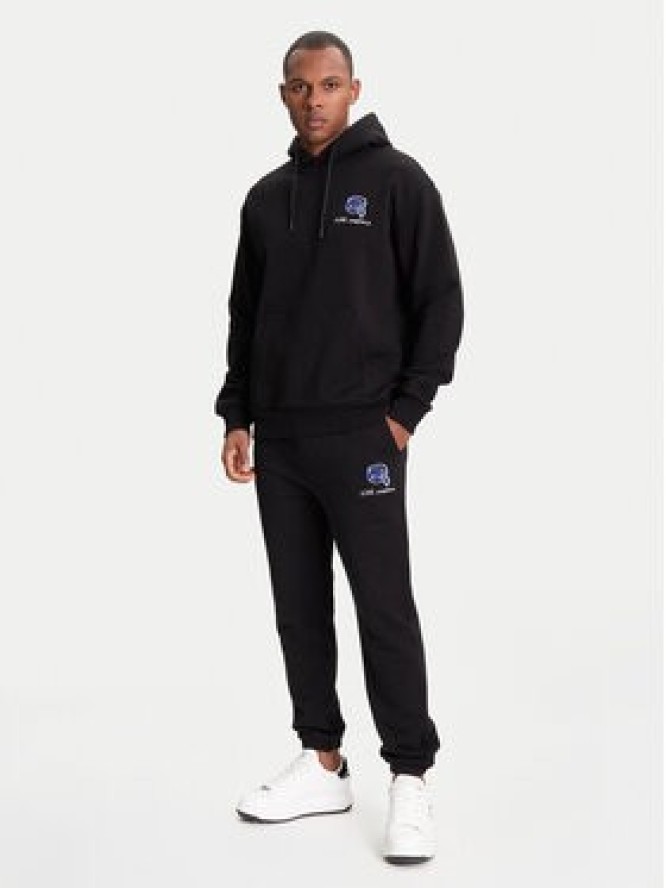 KARL LAGERFELD Spodnie dresowe 705113 553904 Czarny Loose Fit
