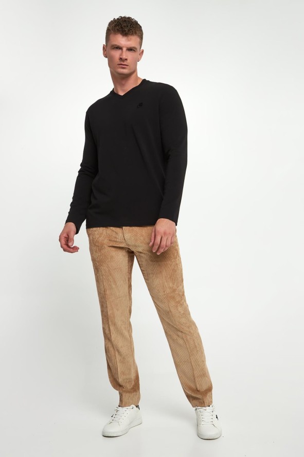 Longsleeve męski z logo KARL LAGERFELD