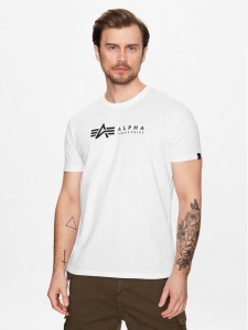 Alpha Industries Komplet t-shirtów Alpha Label 118534 Biały Regular Fit