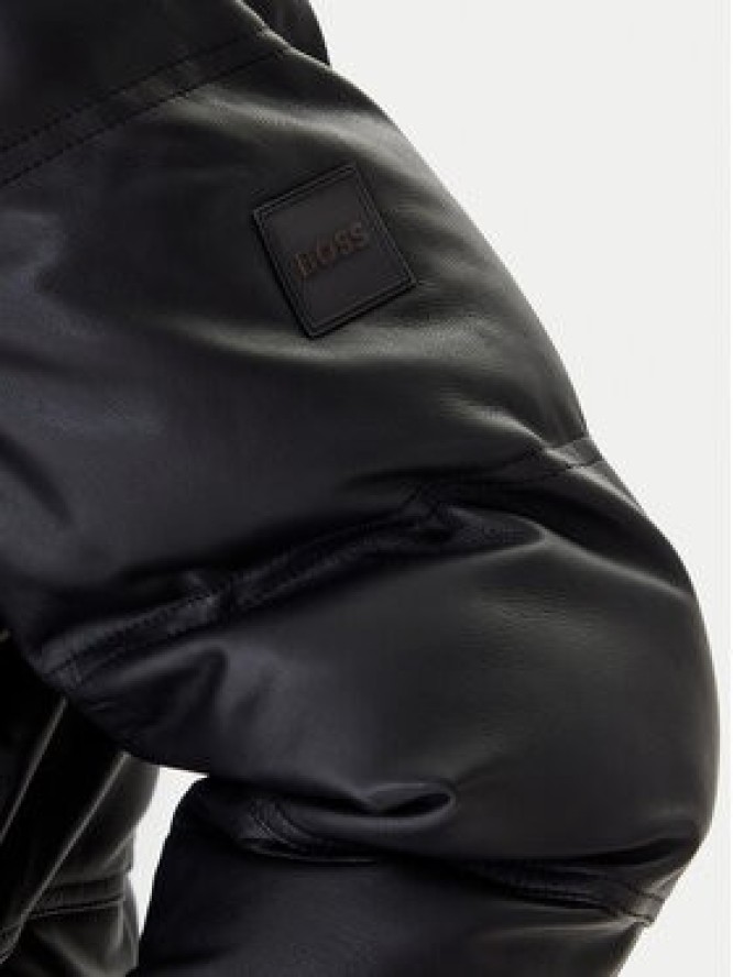 Boss Kurtka skórzana Jolam 50522219 Czarny Relaxed Fit