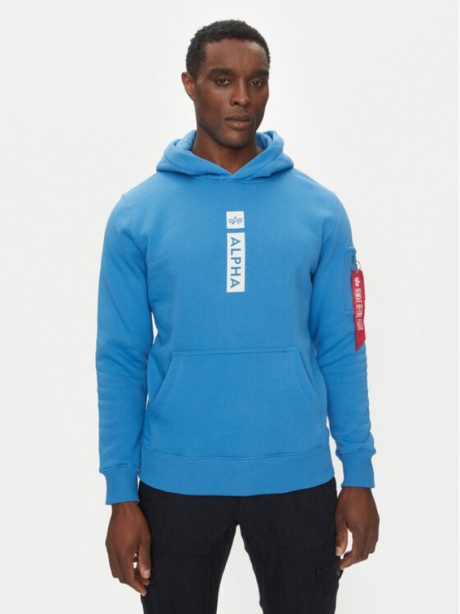 Alpha Industries Bluza Puff Print 146338 Niebieski Regular Fit