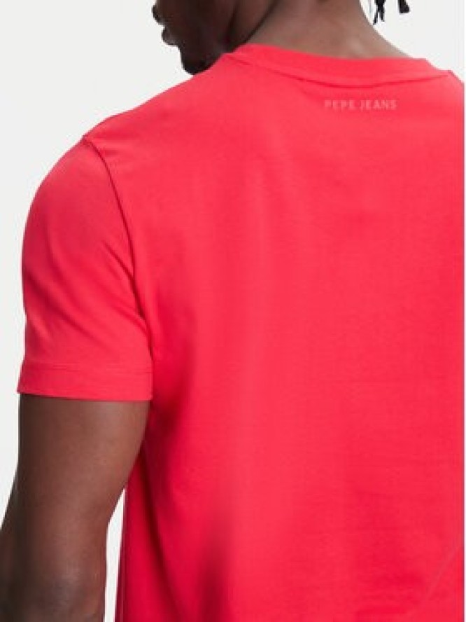 Pepe Jeans T-Shirt Red Bull Racing Logo RM500016 Czerwony Regular Fit